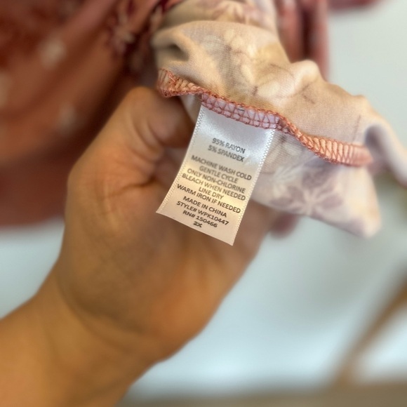 Market & Spruce Jennifer Henley Knit Tee 2x - Picture 4 of 10